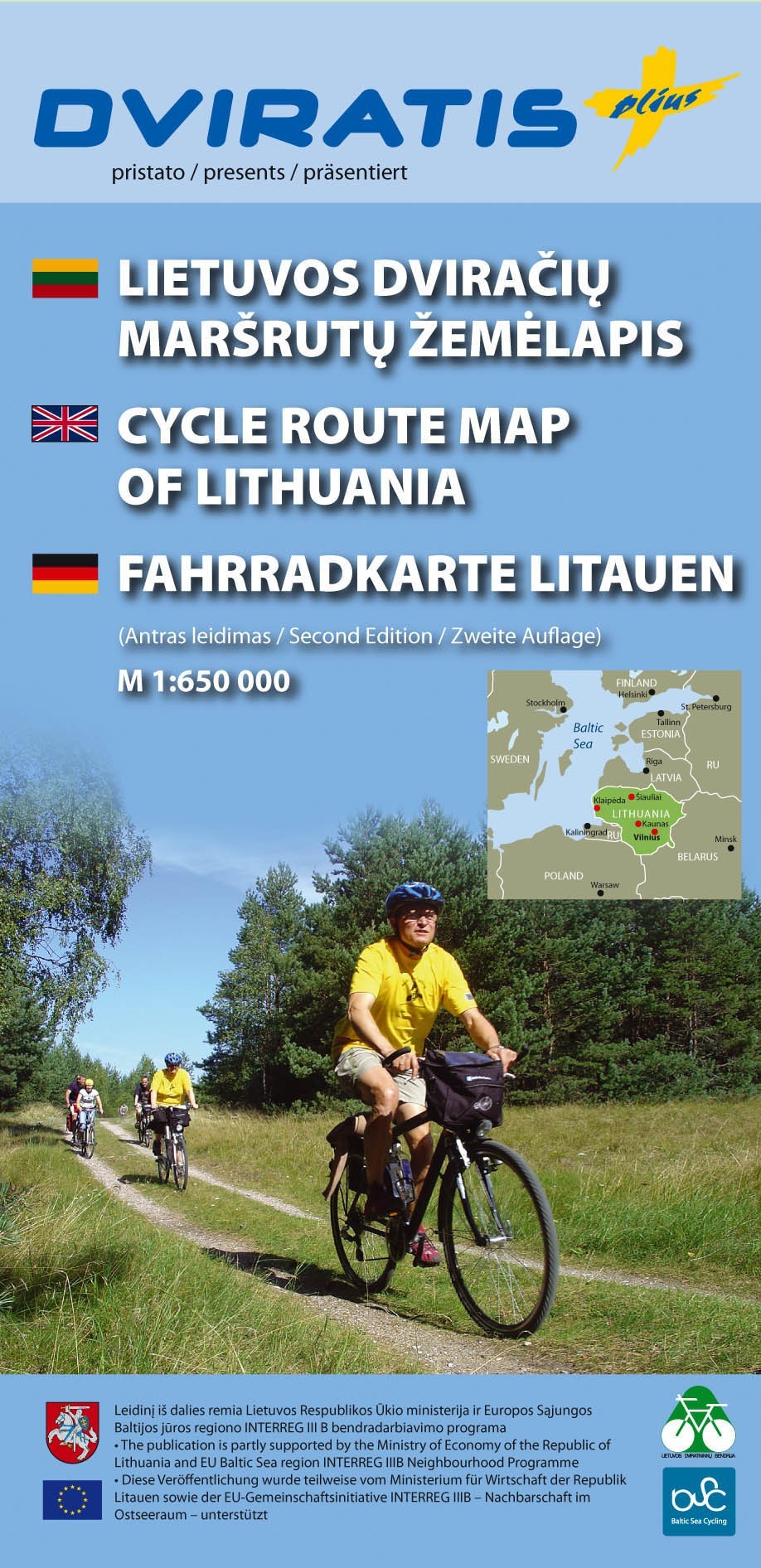 Cycle route map Lithuania