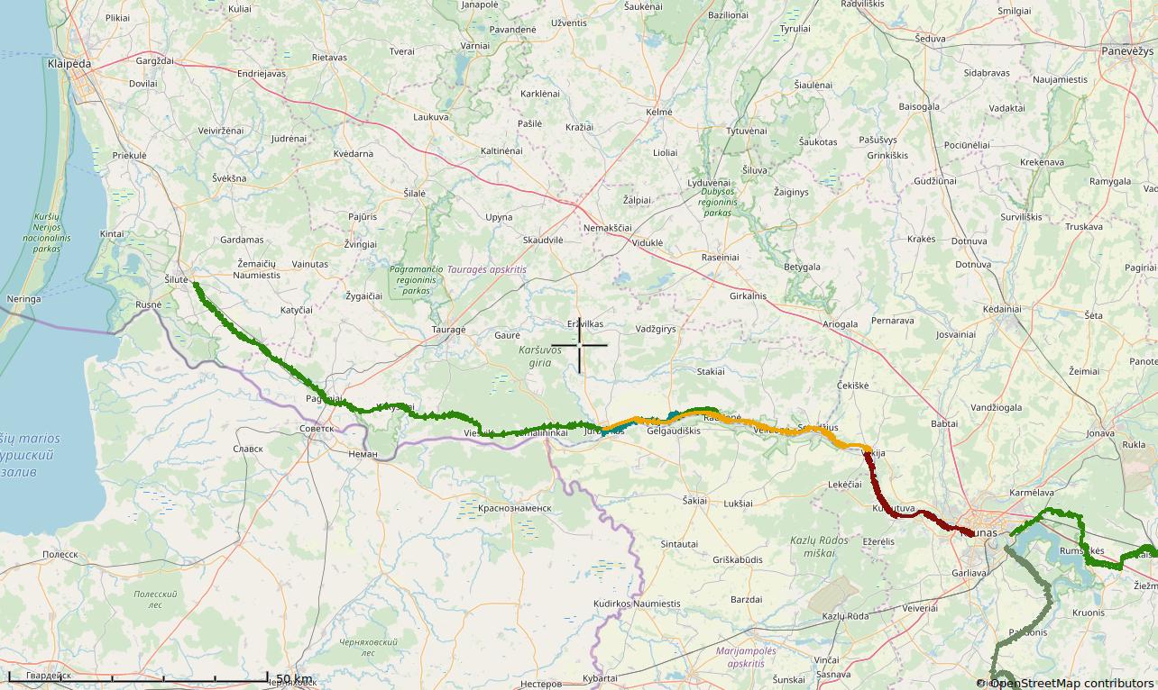 LT2, Part 6a (main route) Vilkija-Jurbarkas